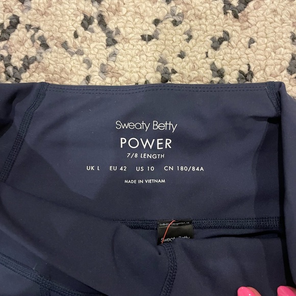 Sweaty Betty Power Illusion Mesh 7/8 Workout Leggings size L *NWT* - Picture 4 of 8